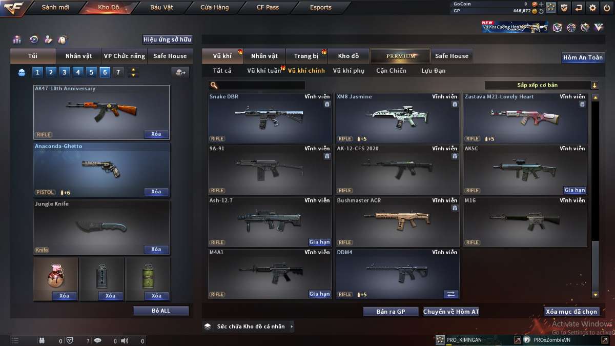 shop acc cf uy tin gia re